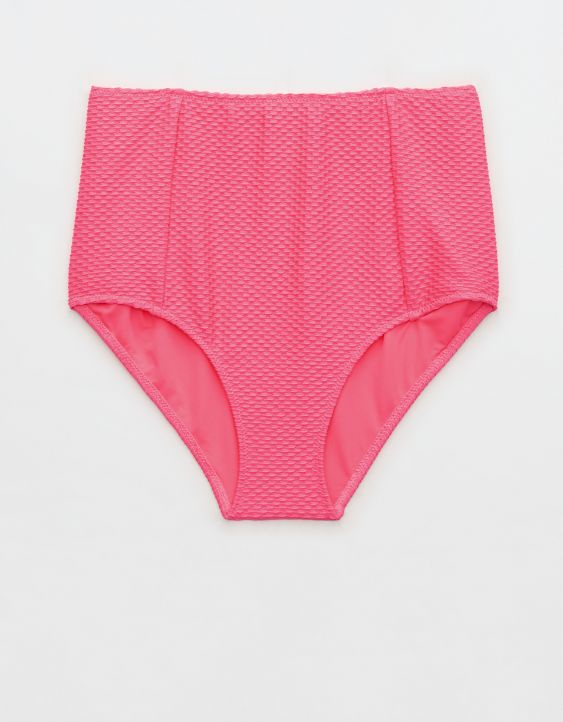 Aerie Jacquard High Waisted Bikini Bottom