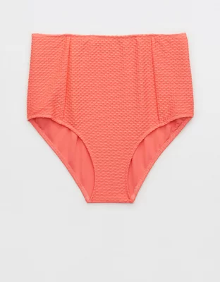 Aerie Jacquard High Waisted Bikini Bottom
