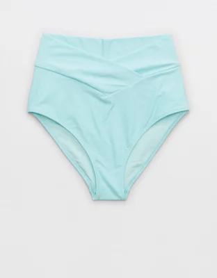 Aerie Crossover High Waisted Bikini Bottom