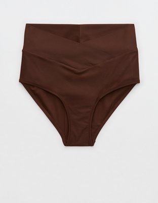 Aerie Crossover High Waisted Bikini Bottom