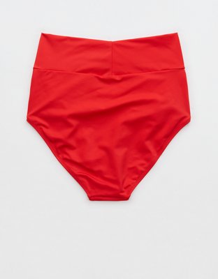 Aerie Crossover Bottom de bikini high waisted