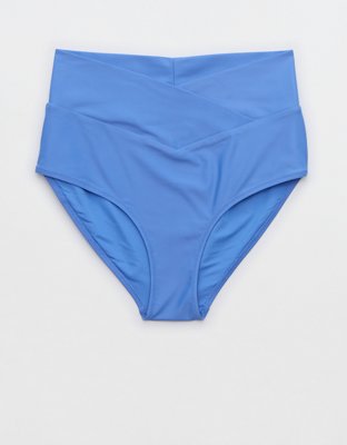 Aerie Crossover High Waisted Bikini Bottom