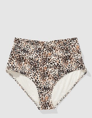 Aerie Crossover Bottom de Bikini de Cobertura Completa