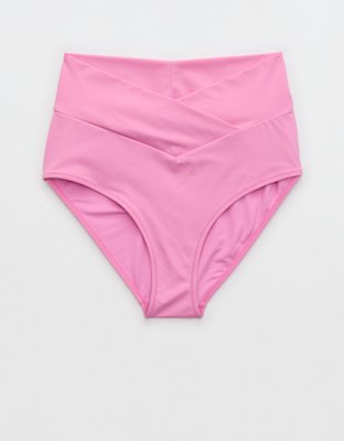 Aerie Crossover High Waisted Bikini Bottom