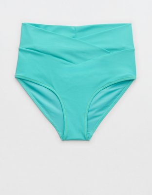 Aerie Crossover High Waisted Bikini Bottom
