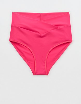 Aerie Crossover High Waisted Bikini Bottom