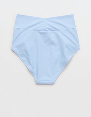 Aerie Ruched High Waisted Full Coverage Bikini Bottom