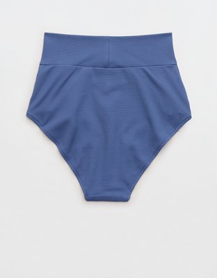 Aerie Pique High Waisted Full Coverage Bikini Bottom