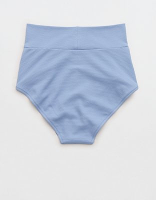 Aerie Pique High Waisted Full Coverage Bikini Bottom
