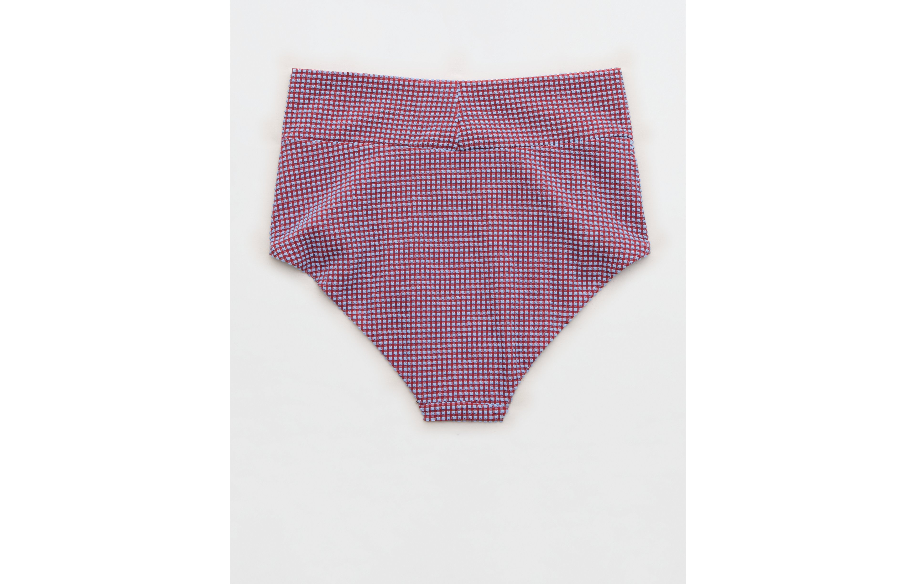 Aerie Gingham High Waisted Full Coverage Bikini Bottom