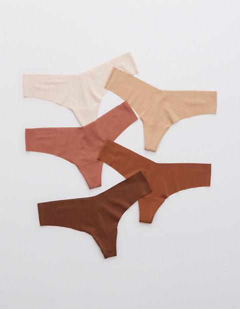 Трусы-стринги No Show, 5 шт. — Aerie