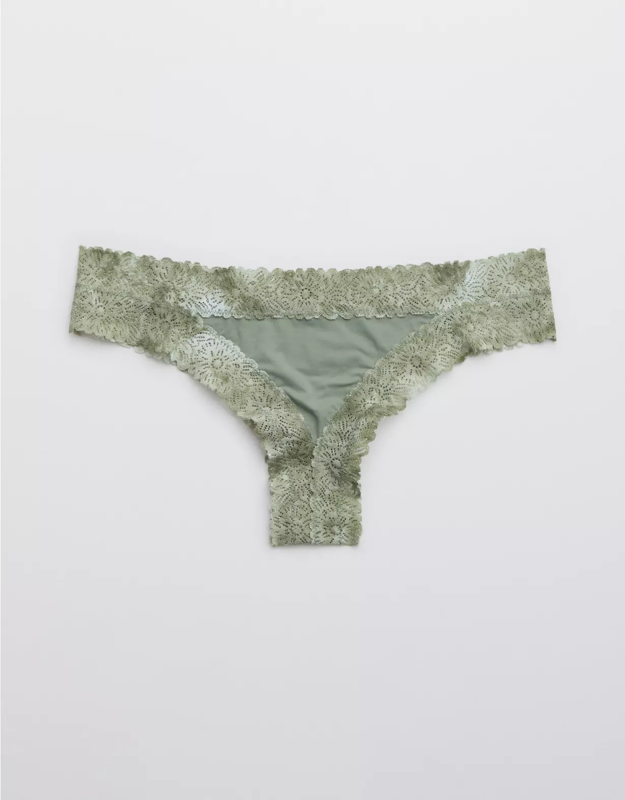 Aerie Sunnie Blossom Lace Thong Underwear