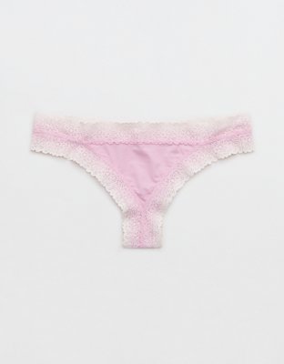 Aerie Sunnie Blossom Lace Thong Underwear