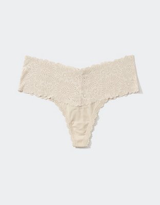 Aerie Undie Thong con encaje Sunnie Wide