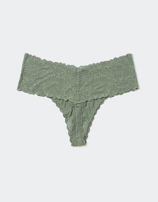 Aerie Ropa interior Undie Thong con encaje Sunnie Wide
