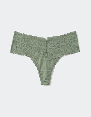 Aerie Ropa interior Undie Thong con encaje Sunnie Wide