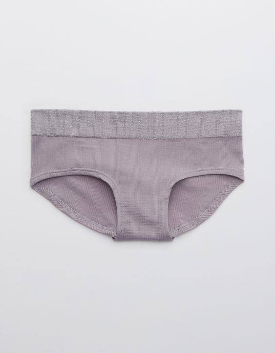 Aerie Ribbed Seamless Heather Boybrief Underwear