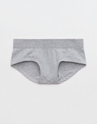 Seamless Castor Grey Bikini Underwear for Women