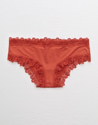 Aerie Lace Trim Shine Cheeky Underwear