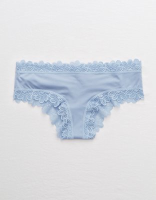 Aerie Lace Trim Shine Cheeky Underwear