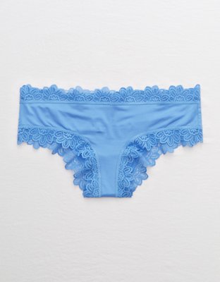 Aerie Lace Trim Shine Cheeky Underwear