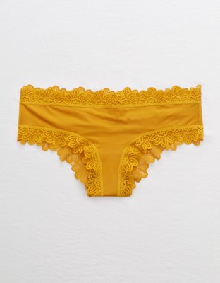 Aerie Lace Trim Shine Cheeky Underwear