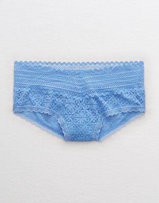 Aerie real good lace cheeky brief in blue