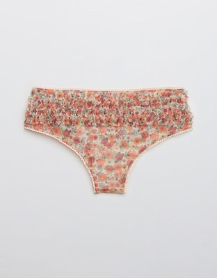 Aerie Mesh Ruffle Cheeky Underwear