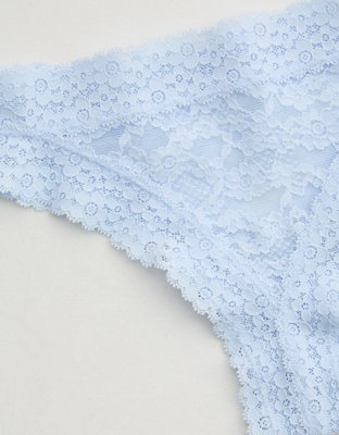 Show Off Vintage Lace Trim Thong Underwear