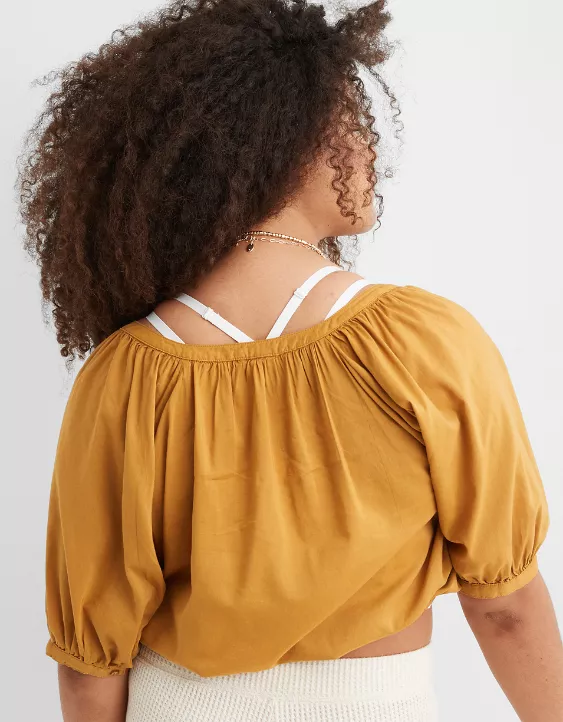 Aerie Flowy Woven Top