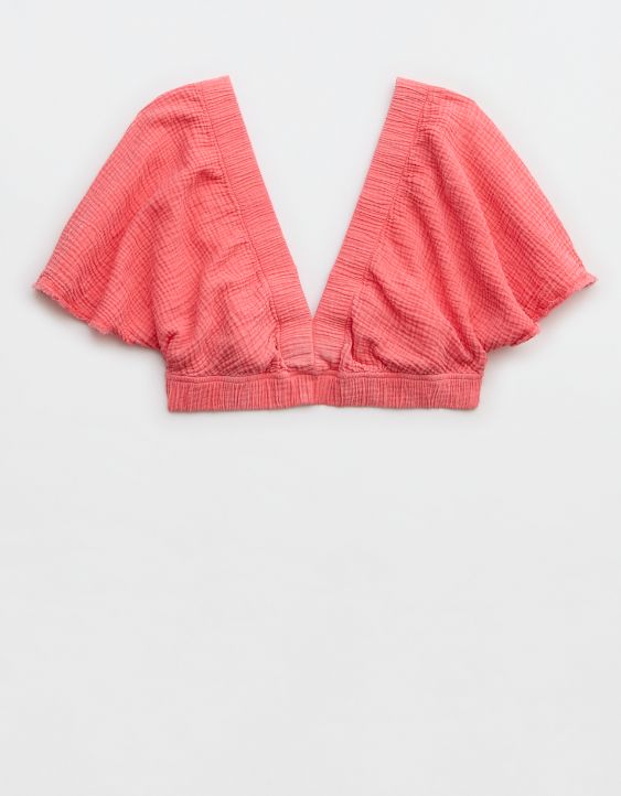 Aerie Pool-To-Party Flutter Sleeve T-Shirt