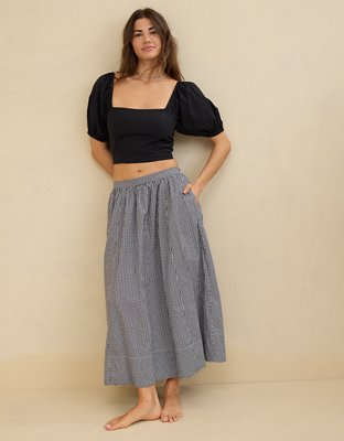 【新品未使用】Ameri／CHECK PUFF SLEEVE TOP CHECK PUFF SLEEVE TOP