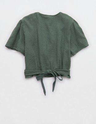 Aerie Day-Off Wrap Top