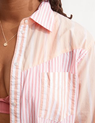 Женские рубашки Aerie Long Sleeve Dad Shirt — фото 4