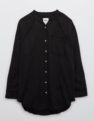 Aerie Gauzy Coverup Shirt