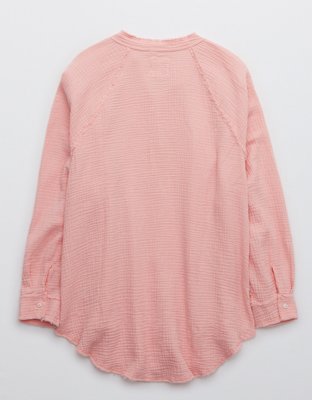 Aerie Gauzy Coverup Shirt