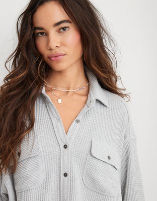 Aerie LumberJane Waffle Shirt