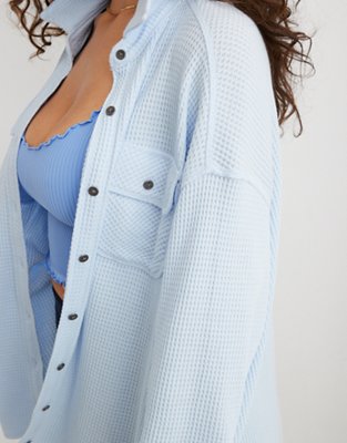 Aerie LumberJane Waffle Shirt