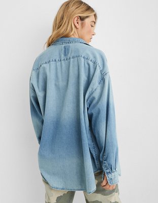 Женские рубашки Aerie Anytime Fave Oversized Shirt — фото 3