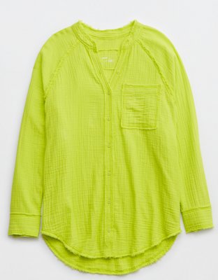 Aerie Pool-To-Party Cover Up Shirt