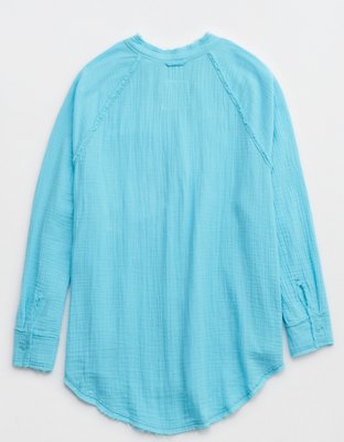 Aerie Pool-To-Party Cover Up Shirt