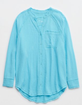 Aerie Pool-To-Party Cover Up Shirt