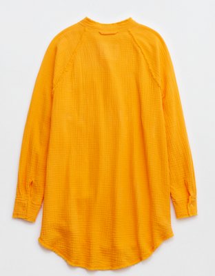 Aerie Gauzy Coverup Shirt