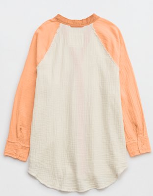 Aerie Pool-To-Party Cover Up Shirt