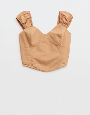 Aerie Woven Corset Top
