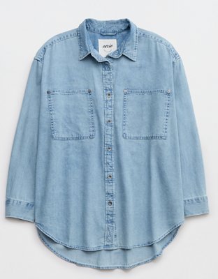 Женские рубашки Aerie Anytime Fave Shirt — фото 3
