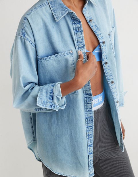 Женские рубашки Aerie Anytime Fave Shirt