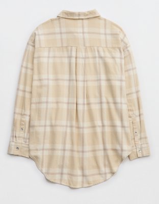 Aerie Anytime Fave Flannel Button Down Shirt