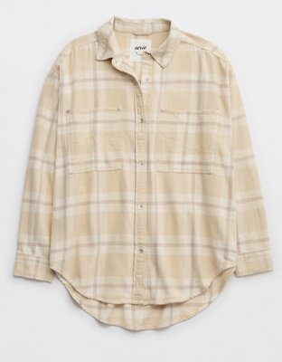 Aerie Anytime Fave Flannel Button Down Shirt