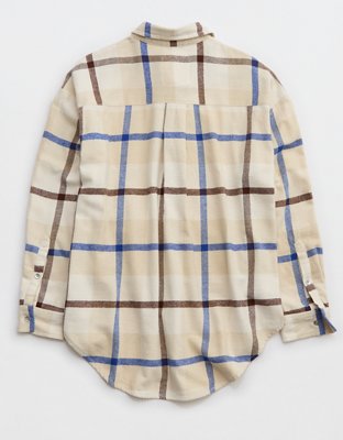 Aerie Anytime Fave Flannel Button Down Shirt